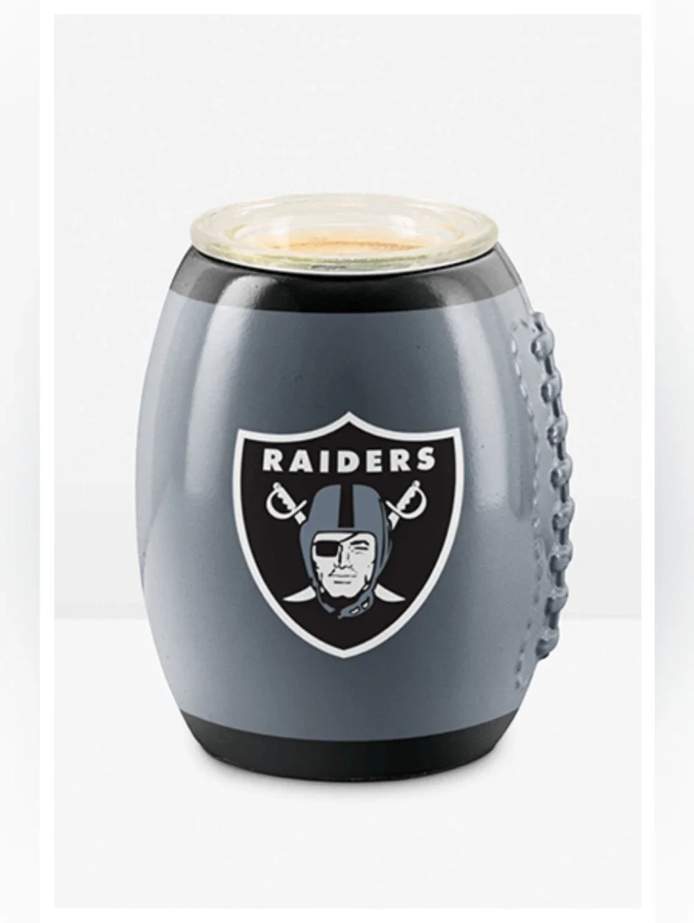 NFL Collection 🏈 Las Vegas Raiders 🏈 Scentsy Ceramic 'Wax/Oil Warmer' *NIB*